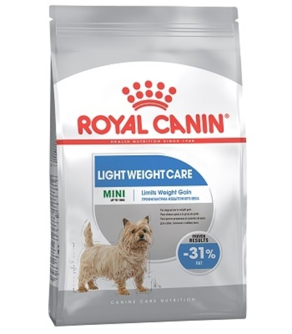 Royal Canin Mini Light Weight Care cухой корм для собак мел пород склонных к набору лишнего веса 1кг