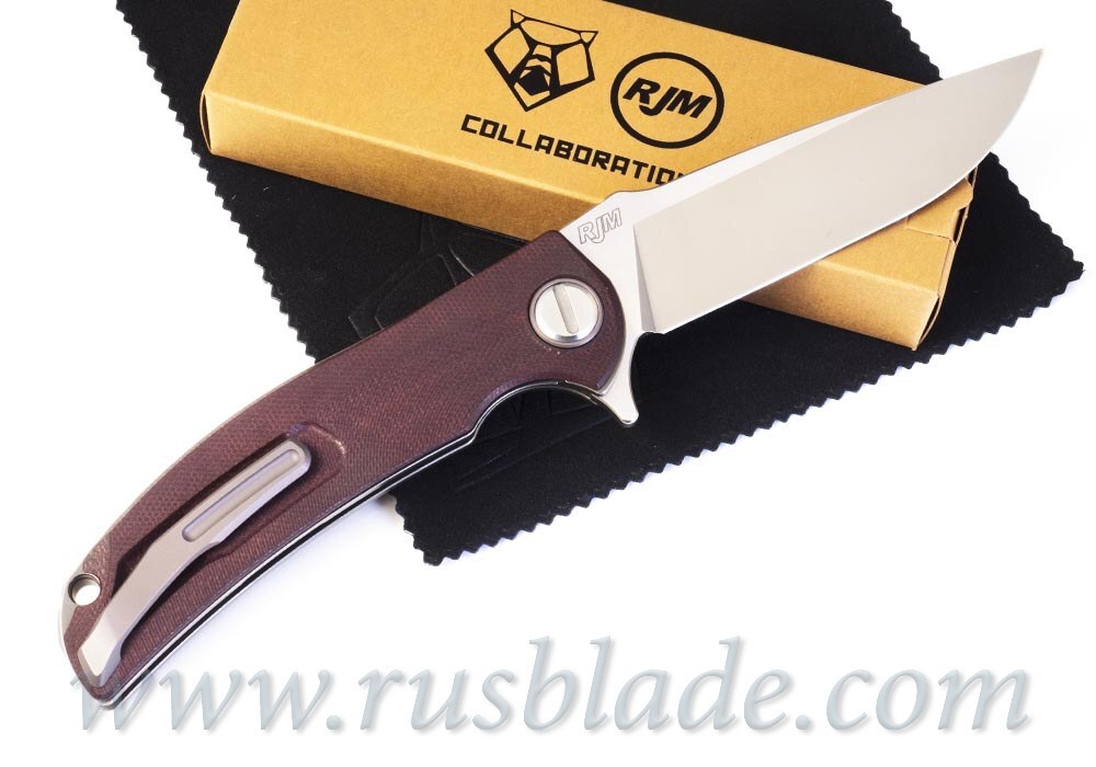 SHIROGOROV & RJ MARTIN SOFT OVERKILL Maroon micarta - фотография 