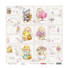 Бумага для скрапбукинга ScrapBerry's 180 гр/м принтованная односторонняя 30,5*30,5 см.