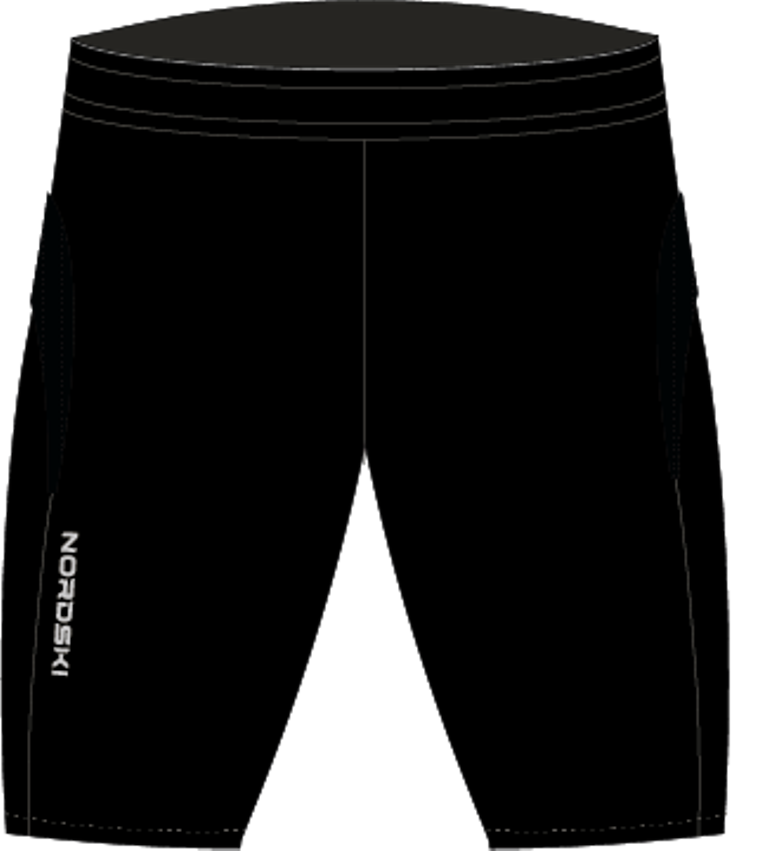 Nordski Jr Premium Run шорты обтягивающие детские Black-Blue - 5