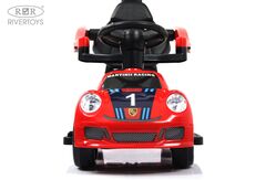 Толокар PORSCHE F005FF-P с родительской ручкой