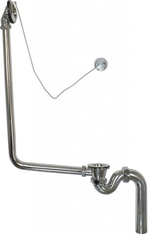 BelBagno BB-OVF-02-CRM Слив-перелив с гидрозатвором, цвет: хром