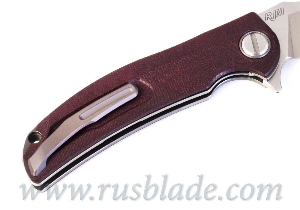 SHIROGOROV & RJ MARTIN SOFT OVERKILL Maroon micarta - фотография 
