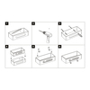 Lemark Shelf Line 9776045 Полка для душа прямая из нерж. стали с крючками, графит/вставка-пластик графит