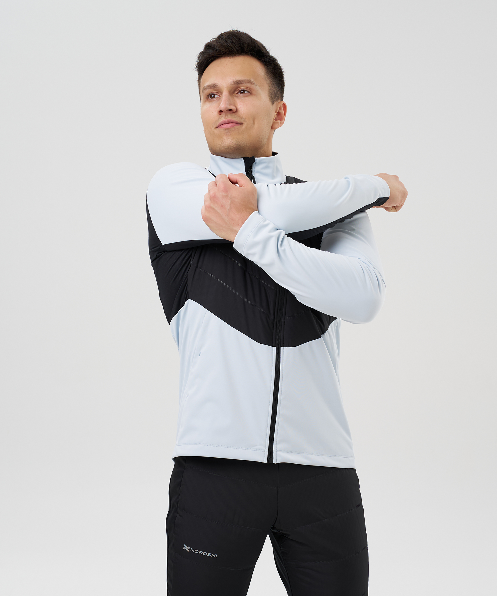Мужской костюм для лыж и бега зимой Nordski Hybrid Pro 2.0 pearl blue-black - 5
