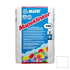 Цветная смесь для заполнения швов и кладки Mapei MAPECLINKER 100 (Белый), 25кг