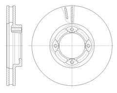 Диск тормозной вентилируемый G-brake  GR-20557
