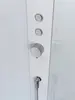 BelBagno UNO-CAB-A-1-90-C-Cr-Bi-TOP-L Душевая кабина с задними стенками, смесителем, верхним и ручным душем, акриловым поддоном и крышей, левосторонняя