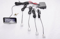 Парковочный радар Viper СТ PTS 410V10 (4 датчика) silver, ЖК дисплей