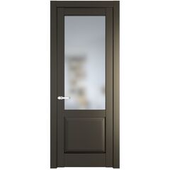 Межкомнатная дверь эмаль Profil Doors 4.2.2PD перламутр бронза остеклённая
