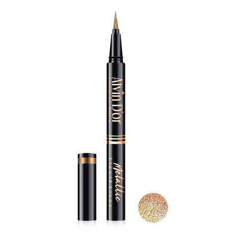 .Alvin D`or AD-52 Лайнер стойкий для век металлик metallic liquid liner 24h high тон 03бронзовый