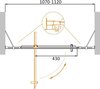 Cezares MOLVENO-BA-12-90+60-C-CR-IV Дверь душевая в нишу, цвет: хром