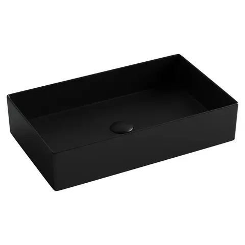 Ceramica Nova Element CN6070MB Раковина накладная прямоугольная, 60.1x36.1, цвет: чёрный