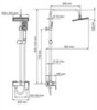 WasserKRAFT A17702 Душевая система внешнего монтажа, цвет: хром