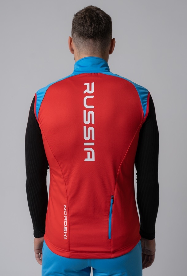 Nordski Premium лыжный жилет мужской red-blue - 3