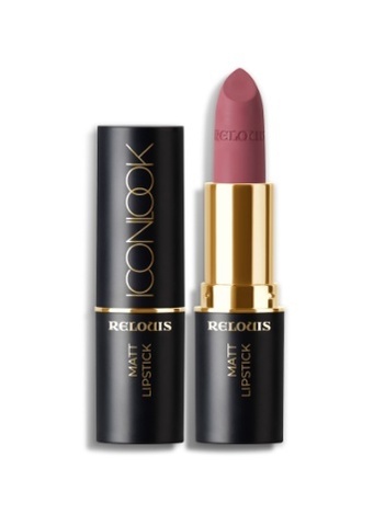 RELOUIS Помада губная матовая ICON LOOK тон:05 карамельный нюд