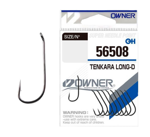 56508 № 8 Крючки OWNER Tenkara Long-D / продажа от 5 уп.