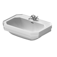 Duravit 4387000301 Раковина с перел., и 3 отв. под смес., 70х50х Н: 20.5см, цвет: Белый с покрытием WonderGliss фото