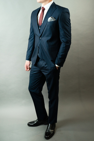 Костюм мужской - тройка Slim Fit Cesare Mariano 02/427