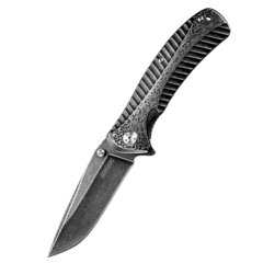 Фото Складной нож Starter KERSHAW 1301BW, сталь 4Cr14 с покрытием BlackWash™, рукоять нержавеющая сталь