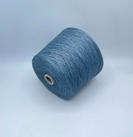 Бобинная пряжа (пр.Италия) art-Cappa 320м/100гр, 100%Конопля  цвет-Синяя сталь, арт.34966