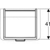 Geberit Renova Plan 879170000 Тумба под раковину, 48.5x46.3x47.2см, матовый белый / меламиновое покрытие, ультраглянцевый белый / пленочное покрытие