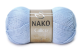 Пряжа Nako Calico 5028 голубой