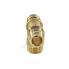 Тройник для PE-X труб радиальный латунь Дн 16х1/2"х16 НР GX153 Giacomini GX153Y033