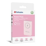 Портативный аккумулятор Verbatim Charge‘n’Go Power Bank 5000 мАч с беспроводной зарядкой, розовый