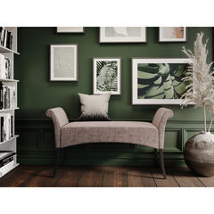 Скамья Motley Velvet Silvergrey