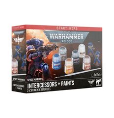Warhammer 40000: Space Marines: Intercessors + Paints (11 редакция)