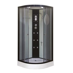 Душевая кабина Niagara Ultra NG-1901-01 (90х90х220) низкий поддон(16см),черный,стекло тонированное