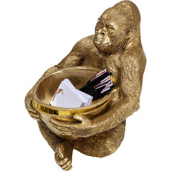Фигура декоративная Holding Bowl «Держащий чашу», Золотой