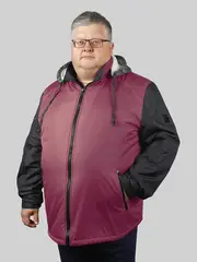 Куртки, бордовый,черный