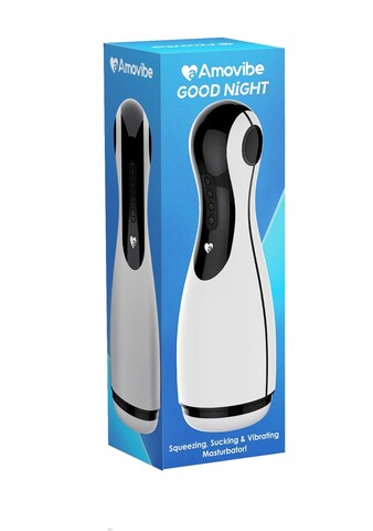 Мастурбатор инновационный Amovibe Good Night с имитацией орального секса белый