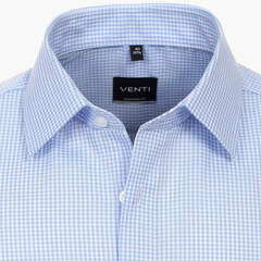 Сорочка мужская Venti Modern Fit 134097700-100 в бело-голубую клеточку