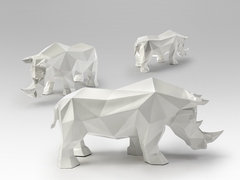 Фигурка носорога Future Rhino белая