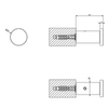 Gessi 316 54821#707 Крючок настенный, цвет: brushed black metal pvd