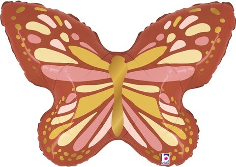 Шар Б Мини-фигура, Бабочка Бохо, 13''/33 см, 1 шт.