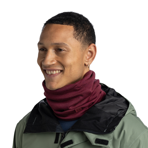 Картинка шарф-труба Buff Wool heavyweight Tibetan Red - 2