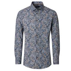 Сорочка мужская Venti Modern Fit 226110420-100 с принтом в серо-коричневой гамме