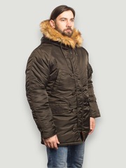 Куртка Аляска N-3B Husky Denali Classic (т. серая/оранж - beluga/orange)