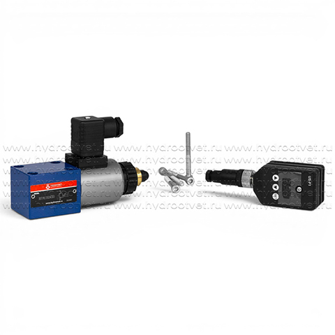 Фото DBETE-6X/200G24K31A1V - Пропорциональный предохранительный клапан Ду6 (пилот), давление регулировки до 200 бар, встроенные усилитель = есть