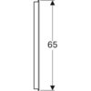 Geberit Option Basic 500.585.00.1 Зеркало с подсветкой, подсветка сверху, 120x65см