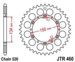 Звезда JT ведомая JTR460.47 зуб KDX200 KX125 KX250 KX500