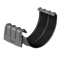 Döcke STAL PREMIUM Соединитель желобов D125 (Графит 7024)