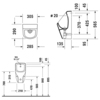 Duravit No.1 2819300000 Писсуар без "мушки", 290 мм х 305 мм, подача воды сзади, сифон, цвет: Белый