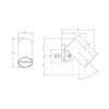 Gessi Outdoor 57201#299 Верхний душ, черный матовый