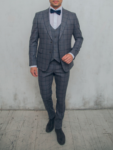 Костюм мужской - тройка Slim Fit Danilo Barcelo 02/435