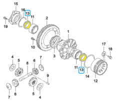 САЛЬНИК ДИФФЕРЕНЦИАЛА NEXIA, LANOS, CHANCE 1,5, LACETTI, GENTRA, CRUZE, AVEO